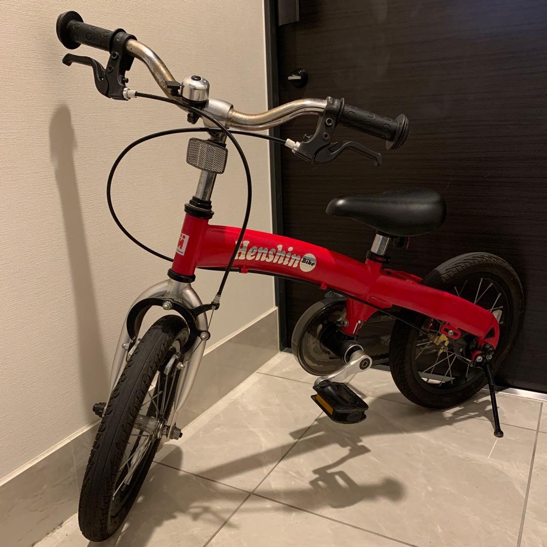 へんしんバイク 14インチ　赤